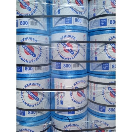 Sznurek rolniczy 1250tex 4000mb 5kg CHEMITEX polipropylenowy do maszyn rolniczych niebieski